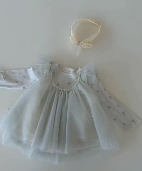 15[予約]mydaughter mint angel tulle blouse