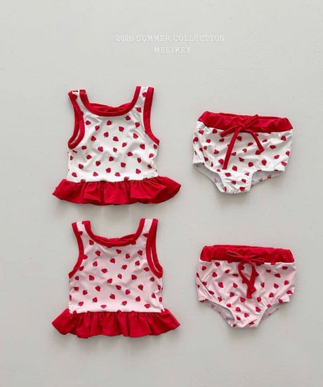 77[予約]melikey berry swim set