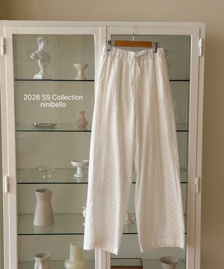 57[予約]ninibello mori punching eyelet pants(adult)