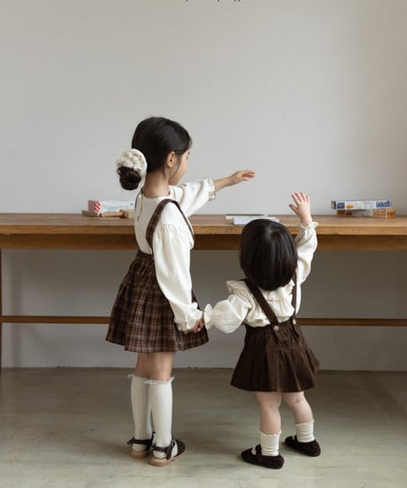 [即納]aladin pleated suspender skirt