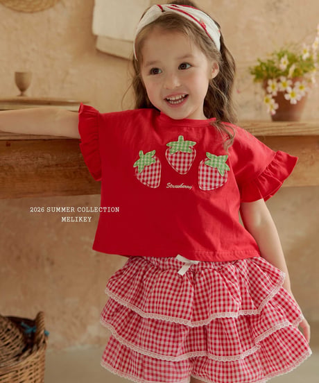 3[予約]melikey strawberry patch t