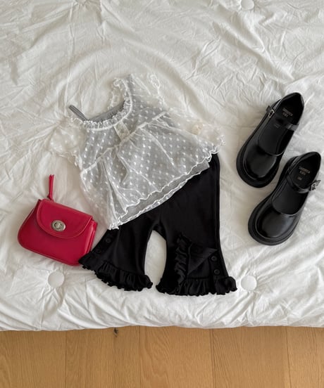 42[予約]ninibello capri frill pants