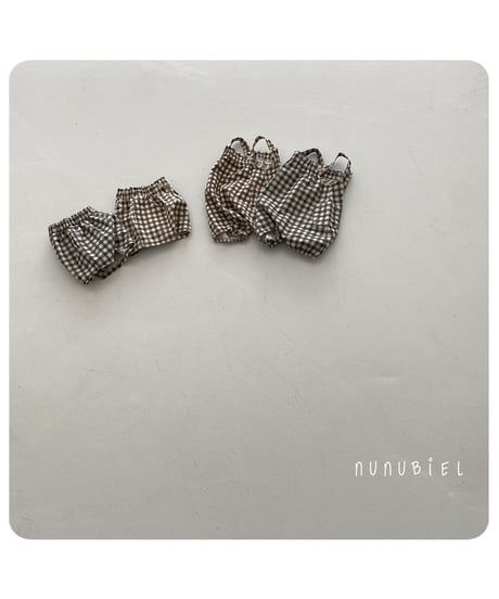 71[予約]nunubiel checkerboard romper