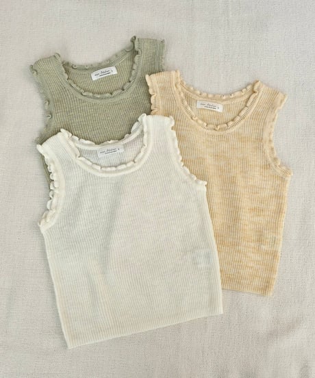 3[予約]mon Atelier sabet frill camisole