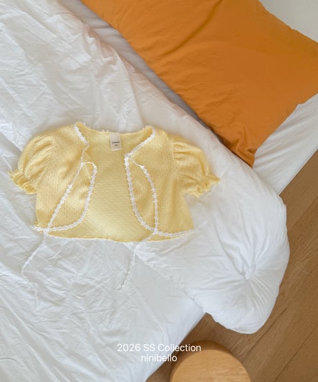 26[予約]ninibello margaret puff cardigan