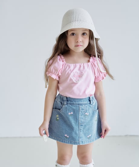 15[予約]momoann heart puff tee