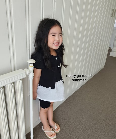 20[予約]merry go round short sleeve cardigan set