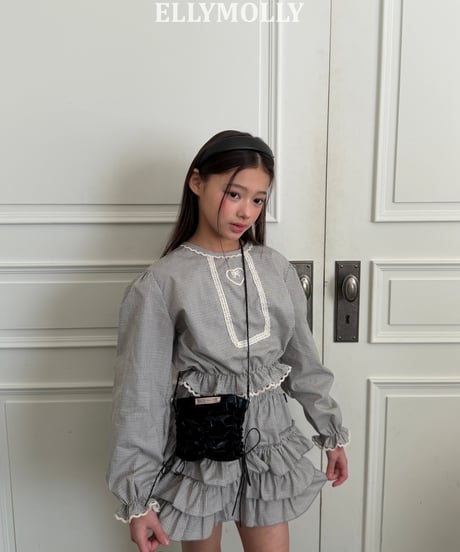 240[予約]ELLYMOLLY lulu check cancan pt