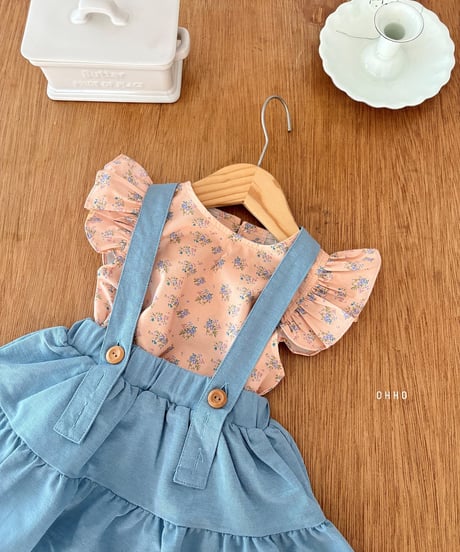 41[予約]ohho forest shirred strap skirt