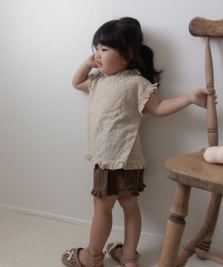 7[予約]mimi market line frill sleeveless