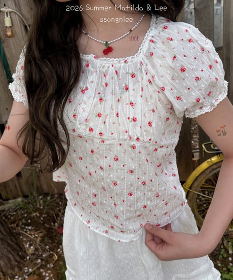 21[予約]matilda&lee rose blouse