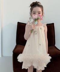 9[予約]aiai vintage cream frill dress