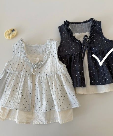 31[予約]mydaughter dot double romance sleeveless
