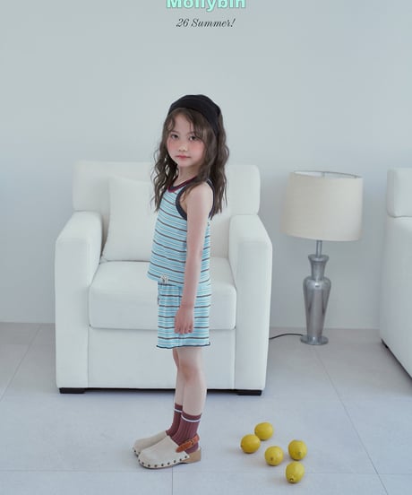 11[予約]Mollybin soda color matching tank top