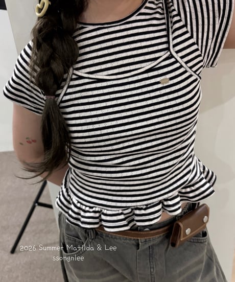 8[予約]matilda&lee summer frill tee