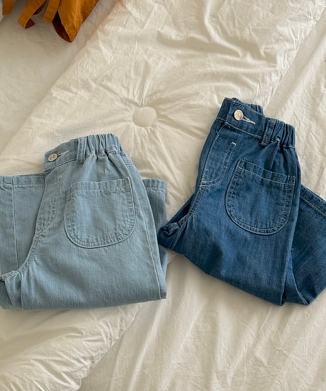 68[予約]ninibello ade denim pants