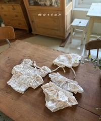 69[予約]marron flower swimwear(XS-L)