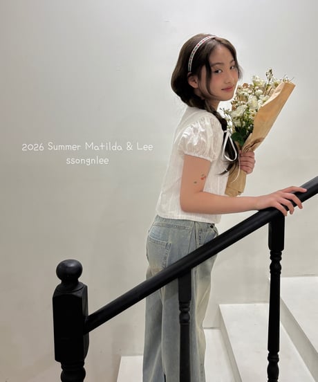 88[予約]matilda&lee puff blouse cardigan