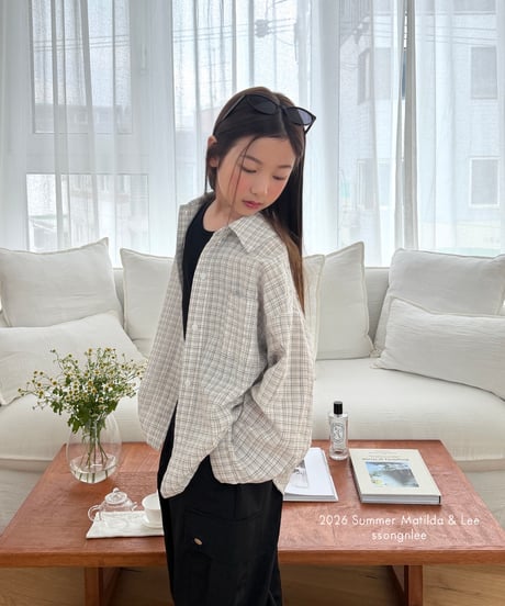 85[予約]matilda&lee joy check shirt