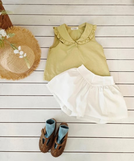 6[予約]mon Atelier romi frill collar blouse