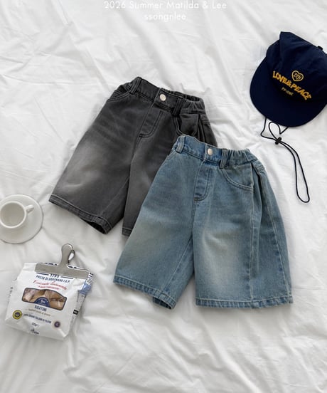 70[予約]matilda&lee summer bermuda denim