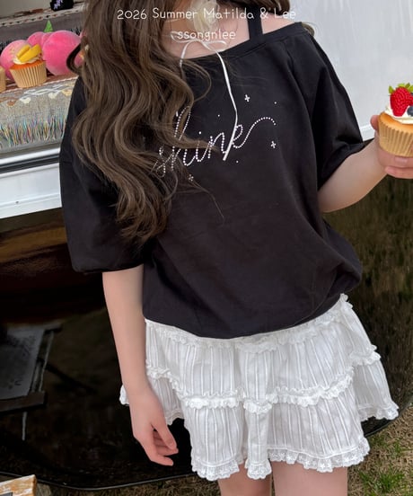 15[予約]matilda&lee cubic lettering tee