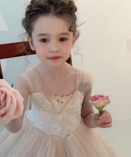 7[予約]aiai peach ballerina tulle dress