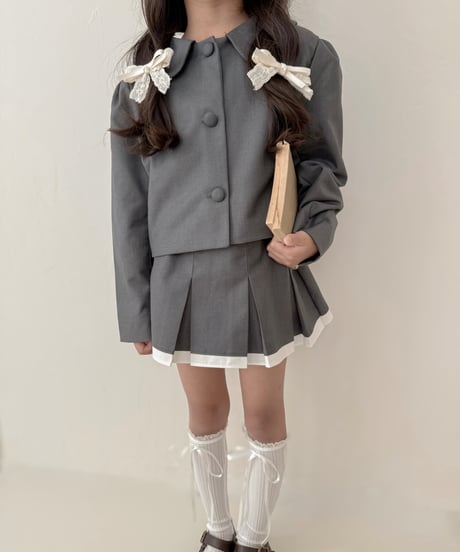 [即納]ELLYMOLLY shushu crop jk