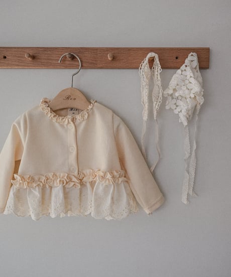 [即納]Roa lace frill cardigan