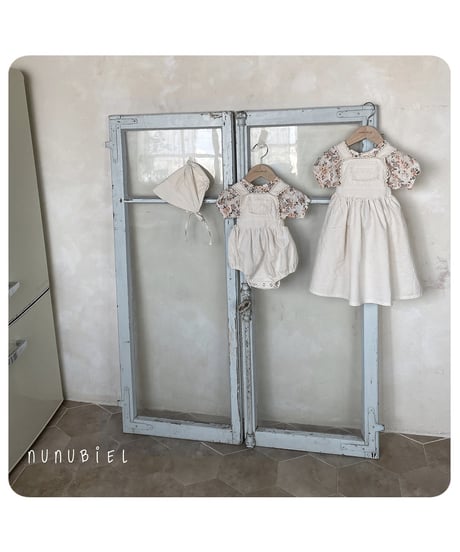 75[予約]nunubiel milga romper & bonnet