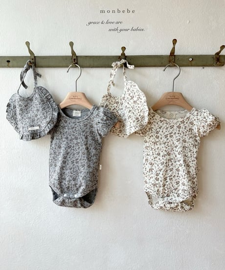 43[予約]monbebe puff flower suit