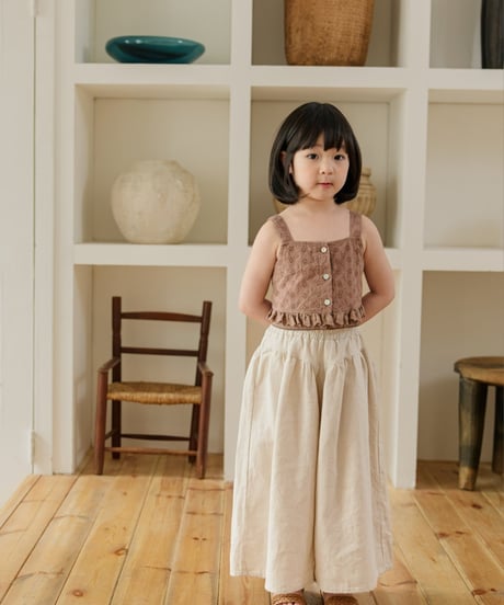 21[予約]mon Atelier sand linen pants