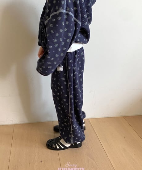 33[予約]jejeunosity waffle flower pants