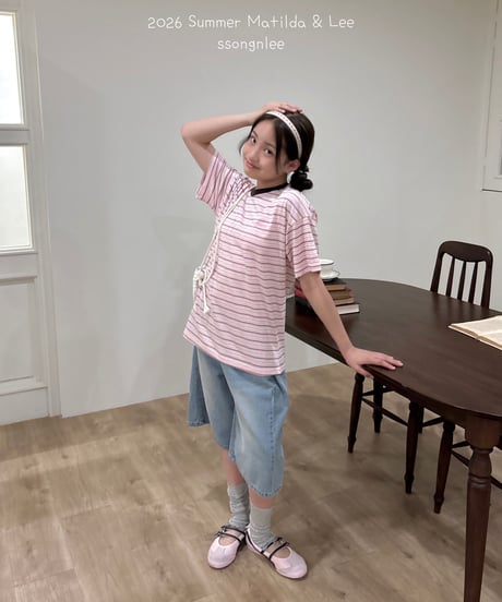 40[予約]matilda&lee slow border tee