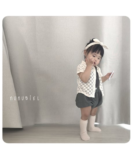 34[予約]nunubiel bebe quadrangle shirts