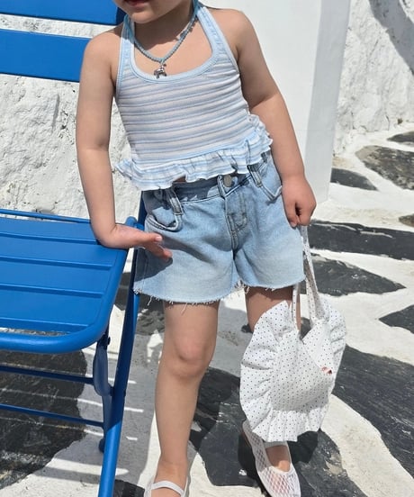 77[予約]ELLYMOLLY denim flap pocket pants