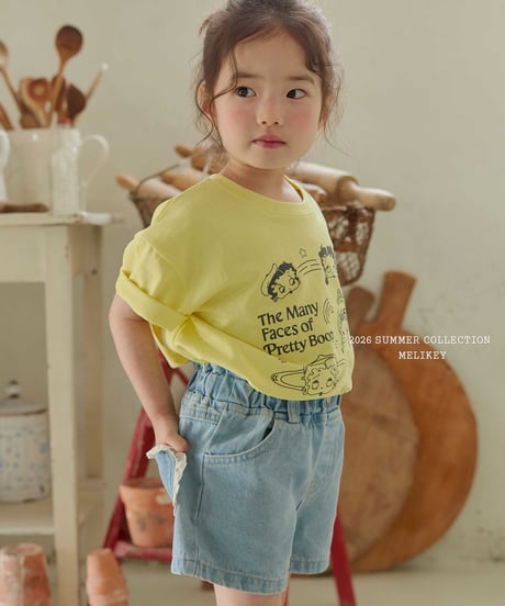 39[予約]melikey heart denim shorts