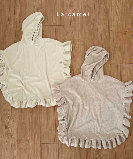 32[予約]La.camel frill terry hood