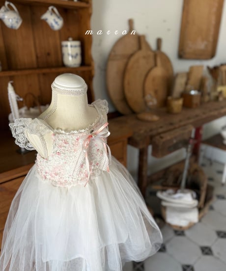 66[予約]marron muel dress(XS-L)