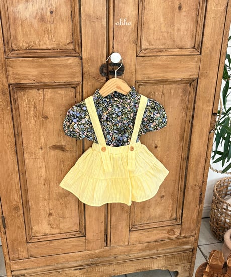 10[予約]ohho floral blouse