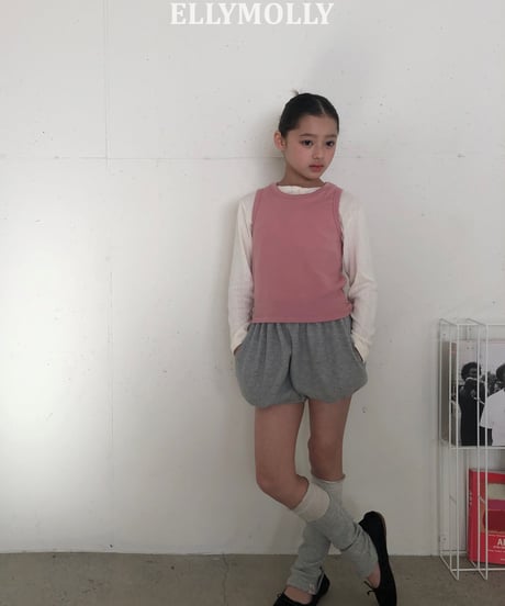 259[予約]ELLYMOLLY slime layered sleeveless