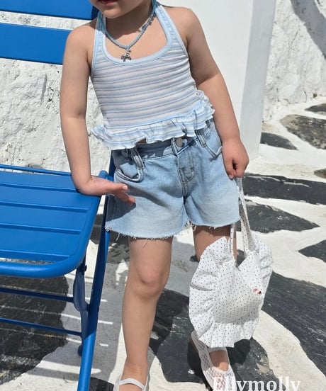88[予約]ELLYMOLLY salt halter frill sleeveless