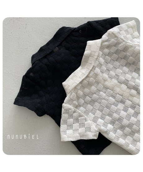 34[予約]nunubiel bebe quadrangle shirts