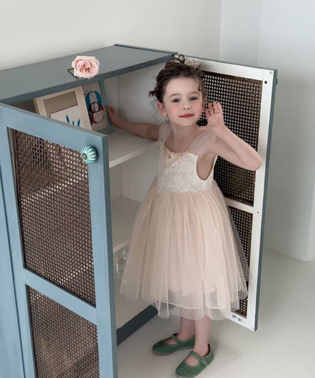 7[予約]aiai peach ballerina tulle dress