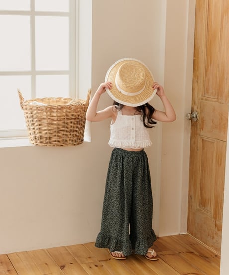 5[予約]mon Atelier lace frill top