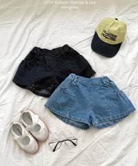 68[予約]matilda&lee denim shirring pants