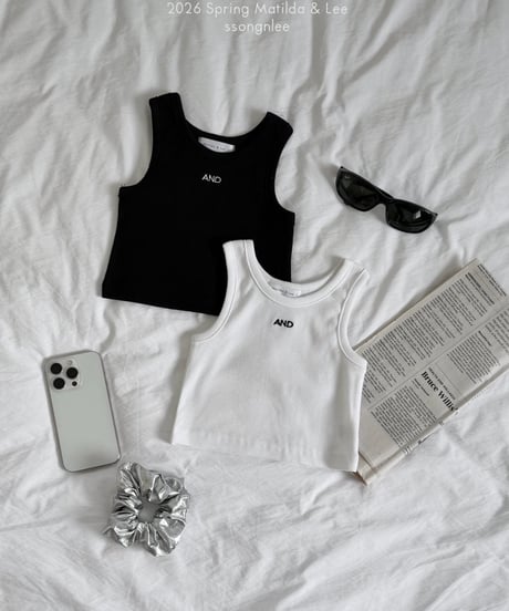 2[予約]matilda&lee and ribbed tank top