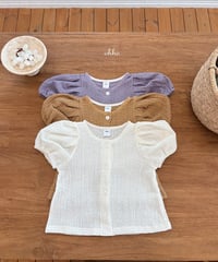 26[予約]ohho french short sleeve cardigan