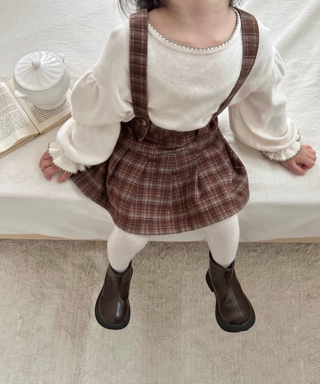 [即納]aladin pleated suspender skirt