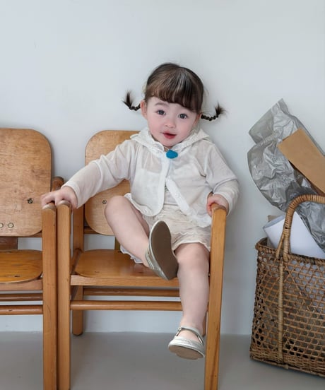 48[予約]mydaughter snow angel hood cardigan